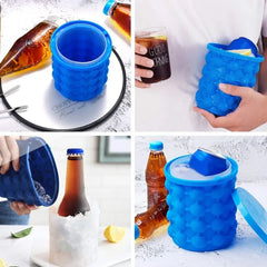 Silicone ice cube maker