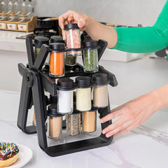 Offer two pieces: This amazing rotating spice organizer