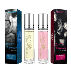 An attractive pheromone perfume for men + an attractive pheromone perfume for women