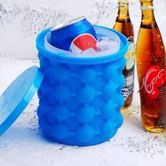 Silicone ice cube maker