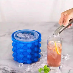 Silicone ice cube maker