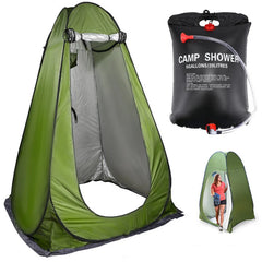 Travel Toilet and Changing Tent + Portable Shower with Water Pump