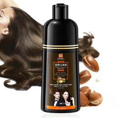 Argan oil shampoo for dyeing hair brown