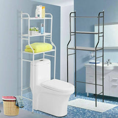 Bathroom stand with three shelves + foldable clothes dryer