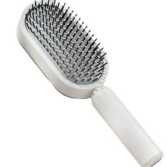 Self-cleaning hair brush