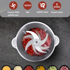 مفرمة لحمة كهربائية متعددة الوظائف Denx – قدرة 850 واط وسعة 5 لتر