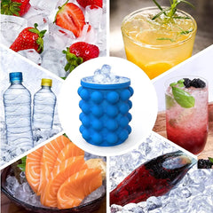 Silicone ice cube maker