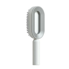 Self-cleaning hair brush