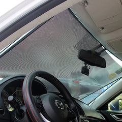 Retractable sun shade