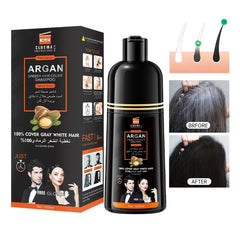 Argan oil shampoo for dyeing hair brown