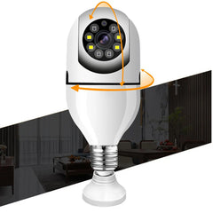 Bulb-shaped home surveillance camera