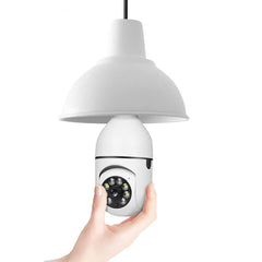 Bulb-shaped home surveillance camera