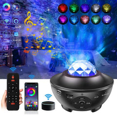 Night star projector and speaker